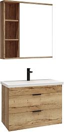 Grossman Мебель для ванной Форта 70 подвесная дуб галифакс – фотография-1